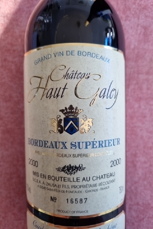 Château Haut Galoy Bordeaux Supérieur - Image 1