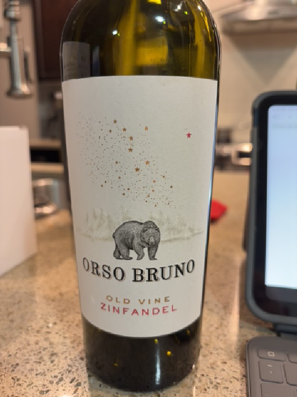 Orso Bruno Old Vine Zinfandel - Image 1