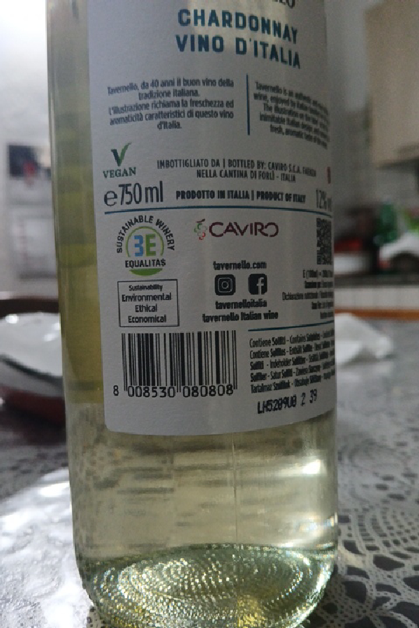 Tavernello Chardonnay - Image 1