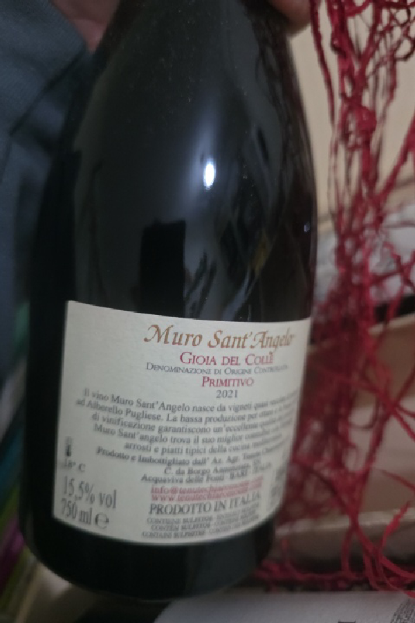 Muro Sant'Angelo Gioia del Colle Primitivo - Image 1