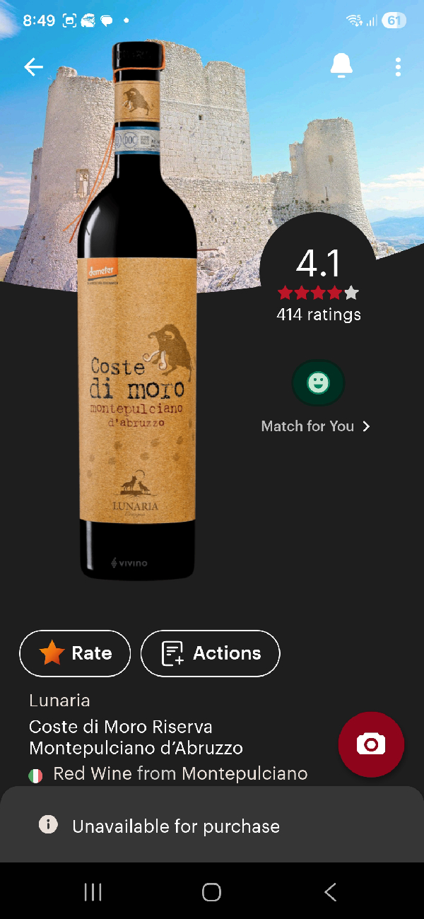 Coste di Moro Riserva Montepulciano d'Abruzzo - Image 1