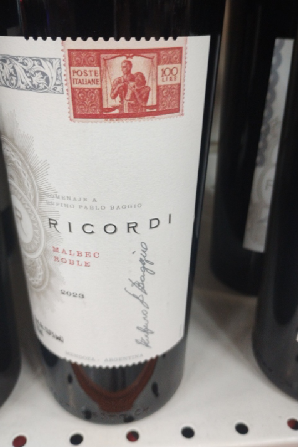 Ricordi Malbec Roble - Image 1