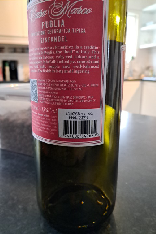 Puglia Zinfandel - Image 1