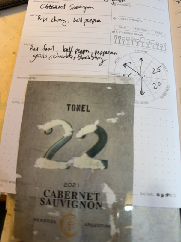 Tonel 22 Cabernet Sauvignon - Image 1