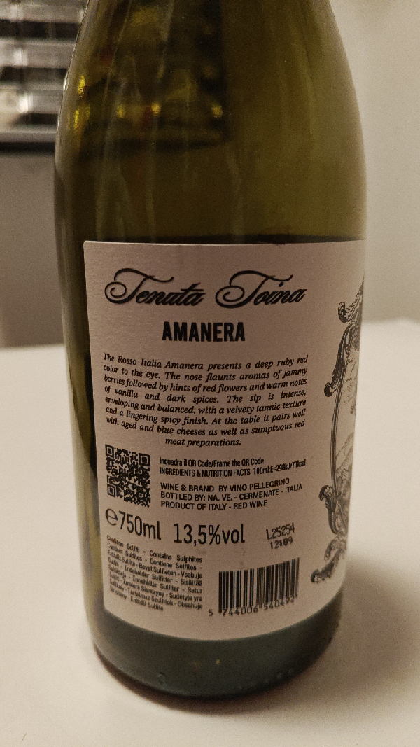 Amanera Rosso Italia - Image 1