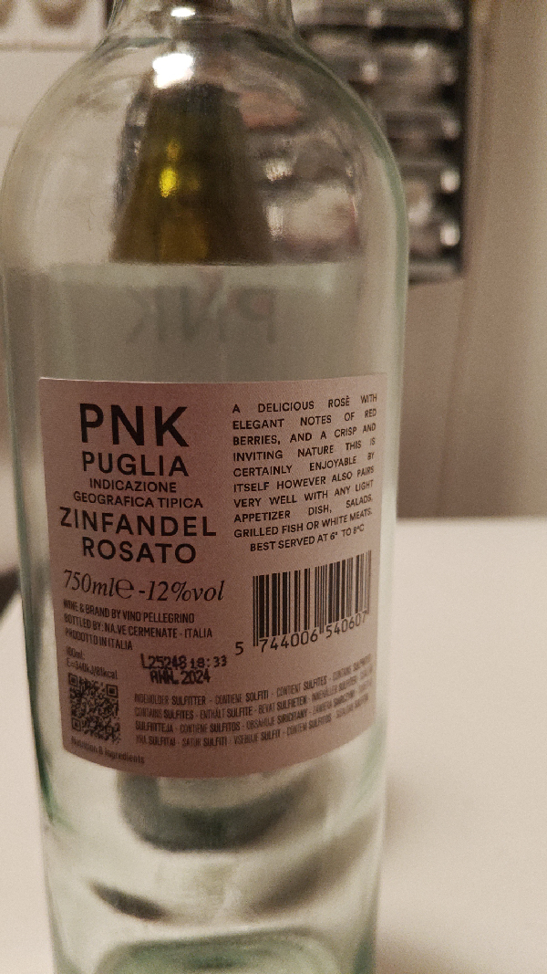 PNK Zinfandel Rosato - Image 1