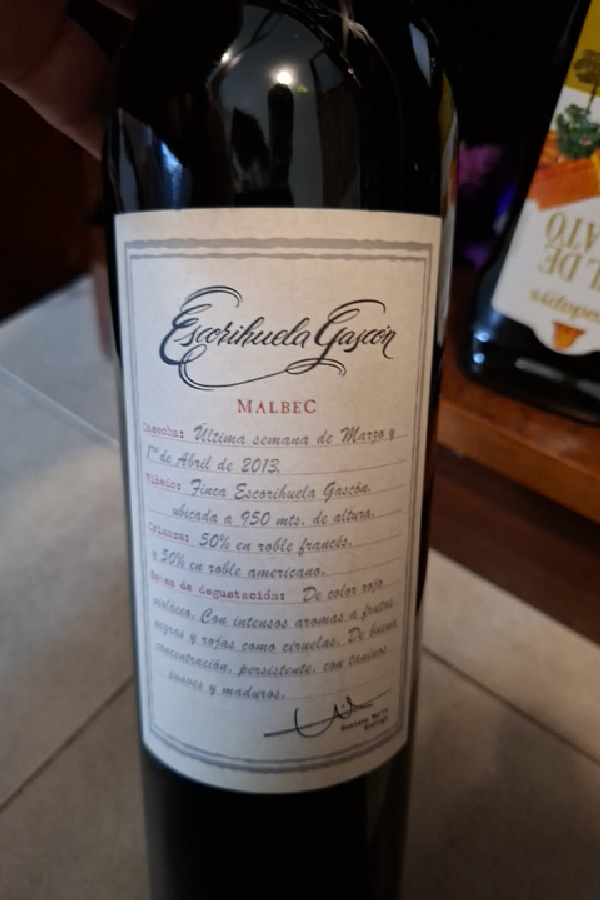 Escorihuela Gascon Malbec - Image 1