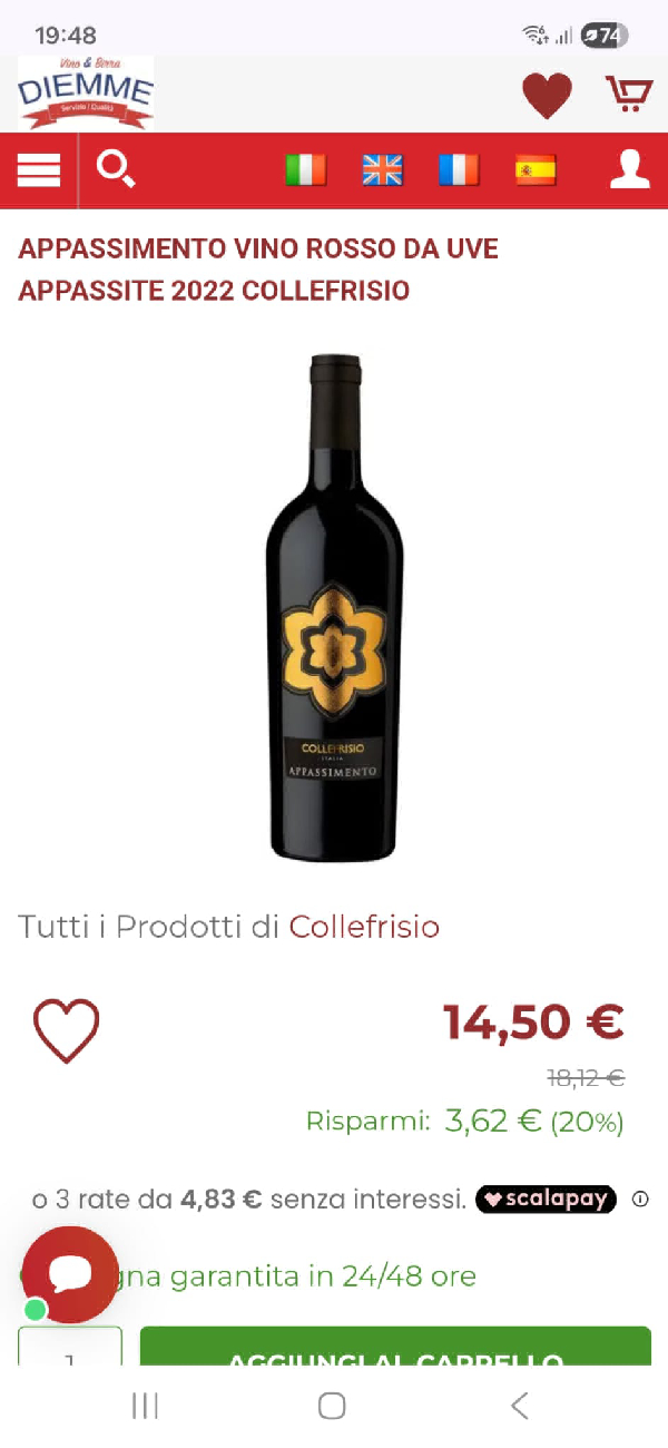 Appassimento Vino Rosso da Uve Appassite - Image 1