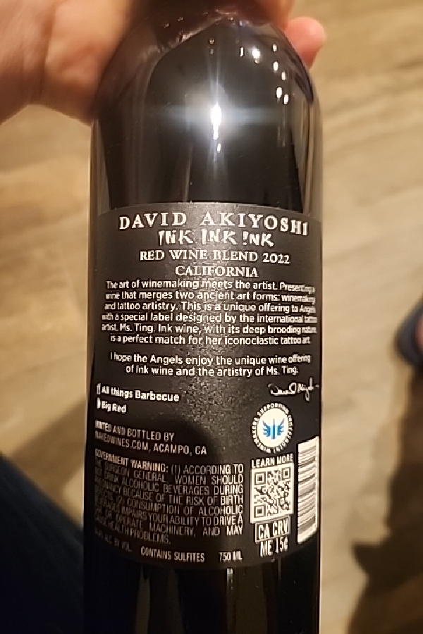 David Akiyoshi Ink Ink Ink Red Wine Blend - Image 1