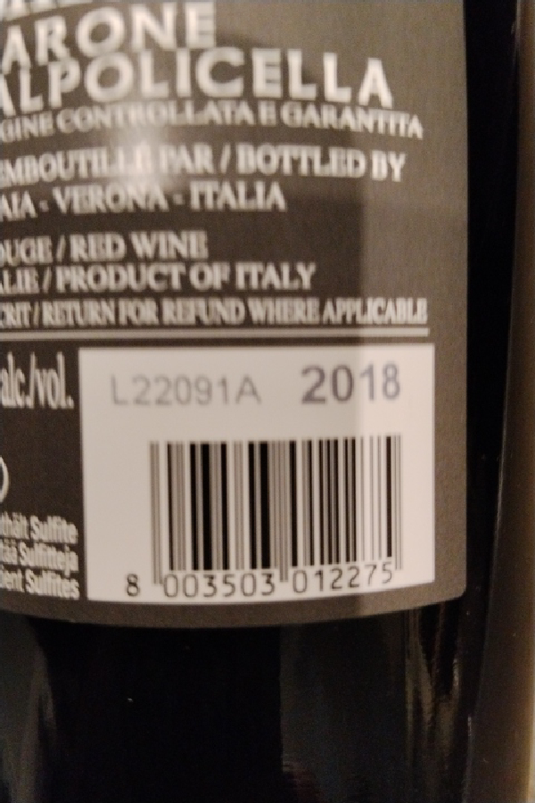 Amarone della Valpolicella La Colombaia - Image 1