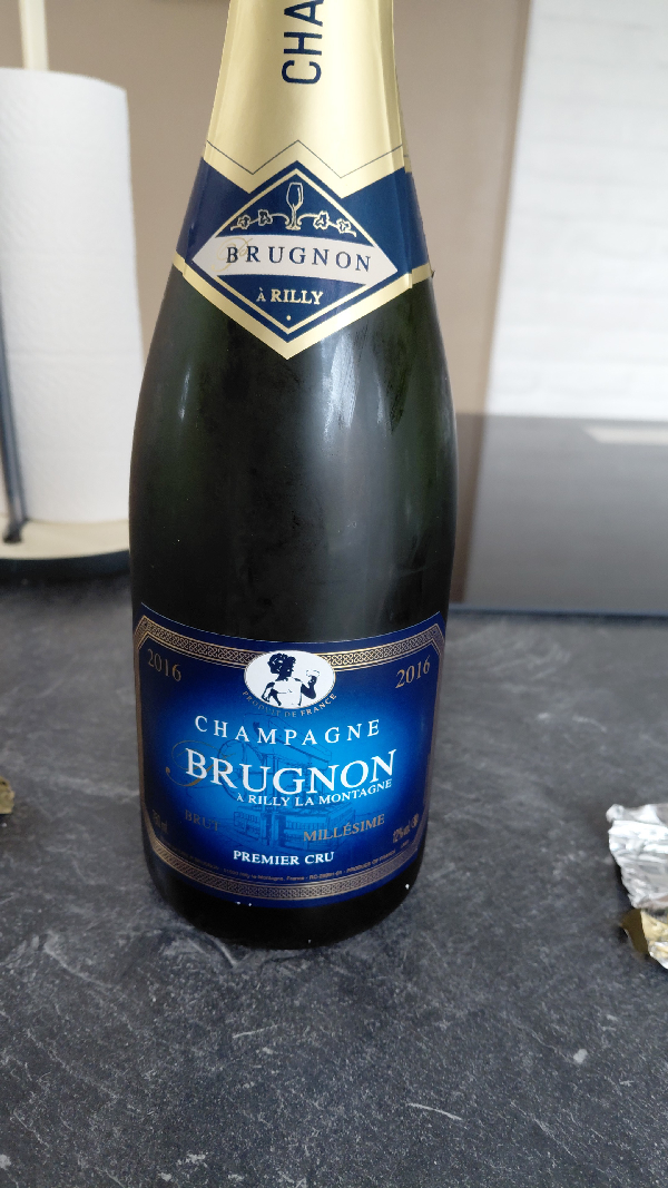 Champagne Brugnon Millésime 2016 Brut Premier Cru - Image 1