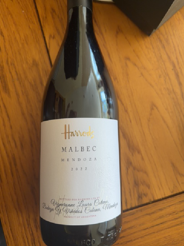Harrods Malbec Mendoza - Image 1
