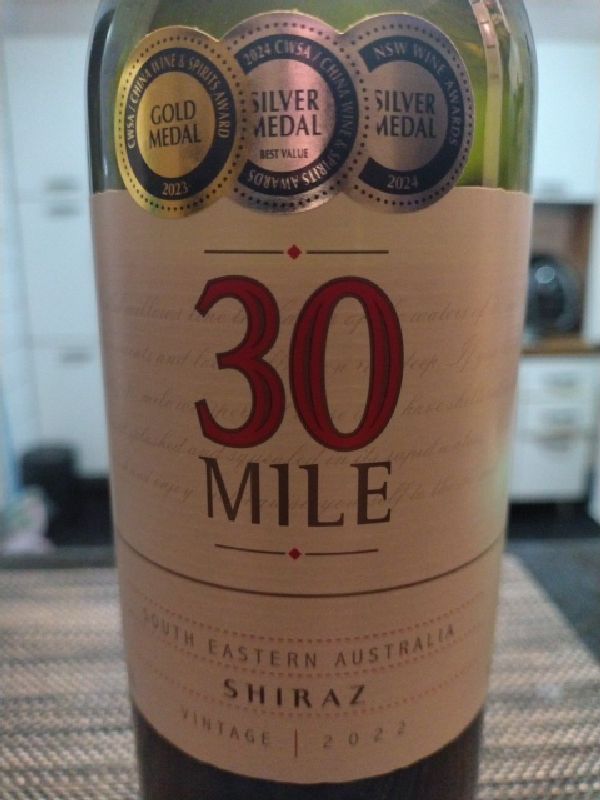 30 Mile Shiraz - Image 1