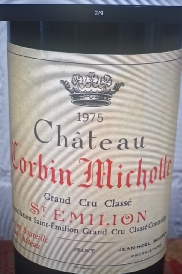 Château Corbin Michotte 1975 - Image 1