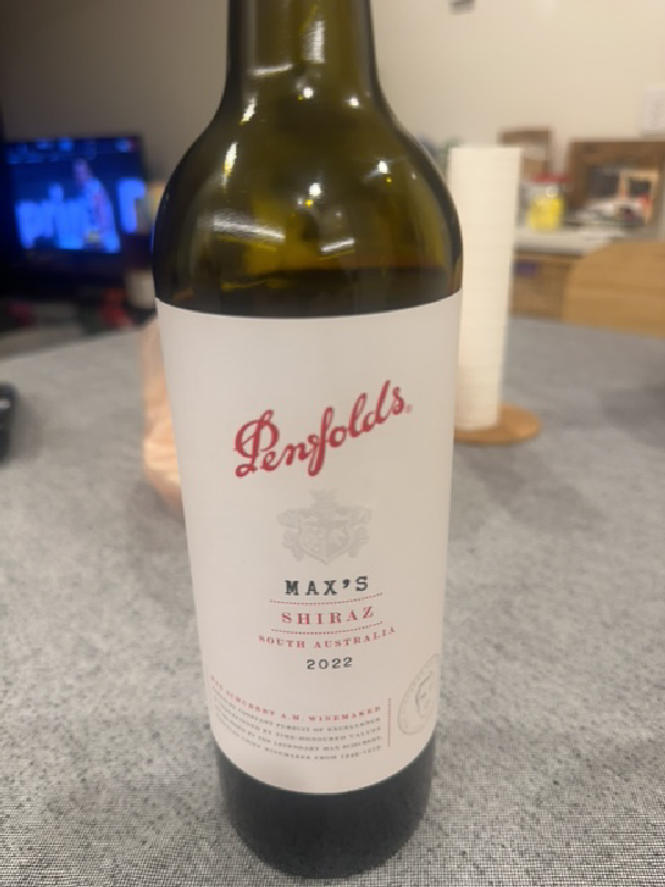 Penfolds Max's Shiraz - Image 1