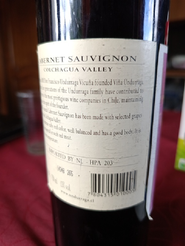 Undurraga Cabernet Sauvignon - Image 1