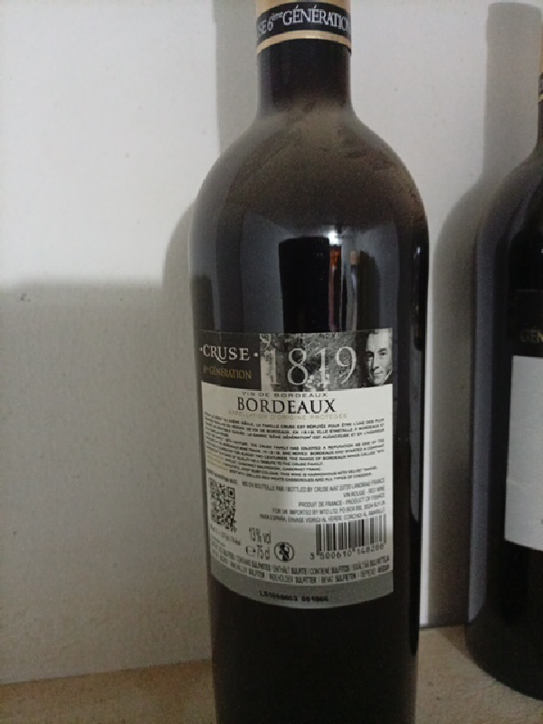 Cruse 6ème Génération Bordeaux - Image 1