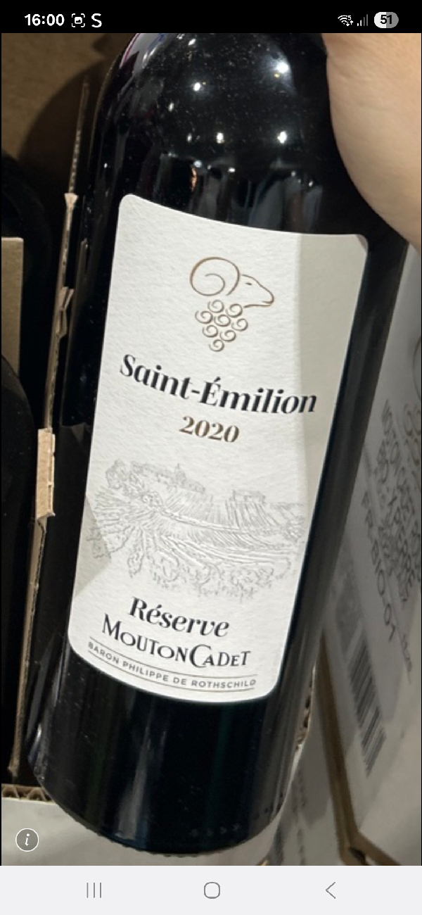 Mouton Cadet Réserve Saint-Émilion - Image 1