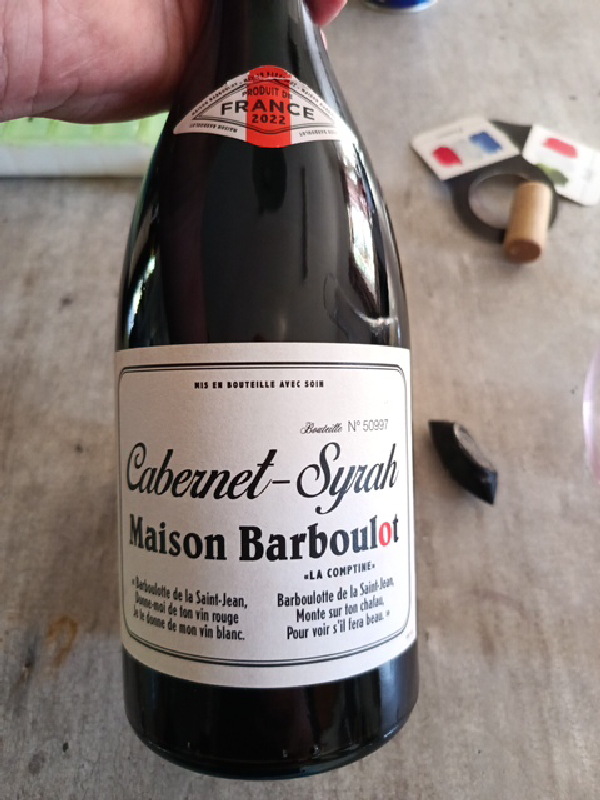 Maison Barboulot Cabernet-Syrah (La Comptine) - Image 1