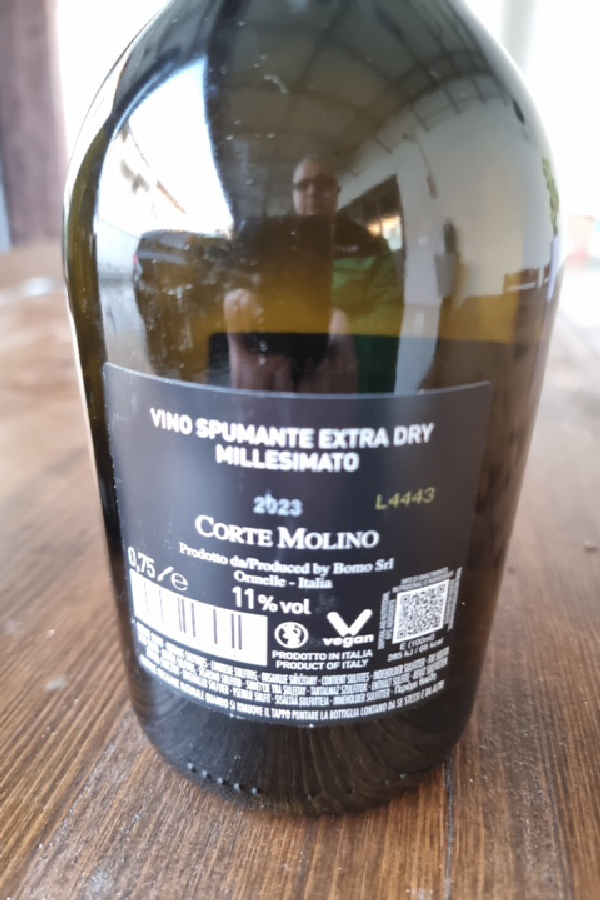 Corte Molino Vino Spumante Extra Dry Millesimato - Image 1