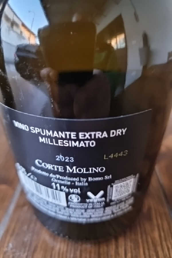 Corte Molino Vino Spumante Extra Dry Millesimato - Image 1