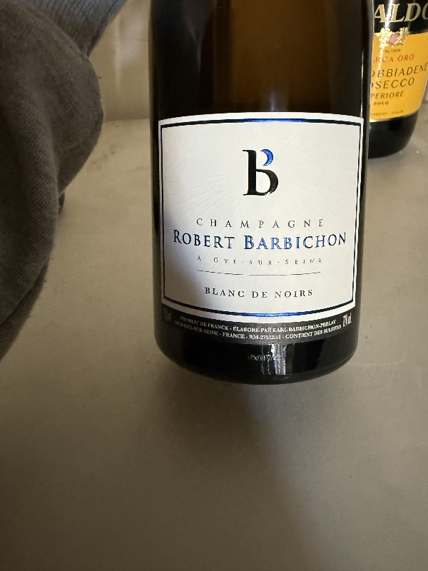 Champagne Robert Barbichon Blanc de Noirs Brut - Image 1