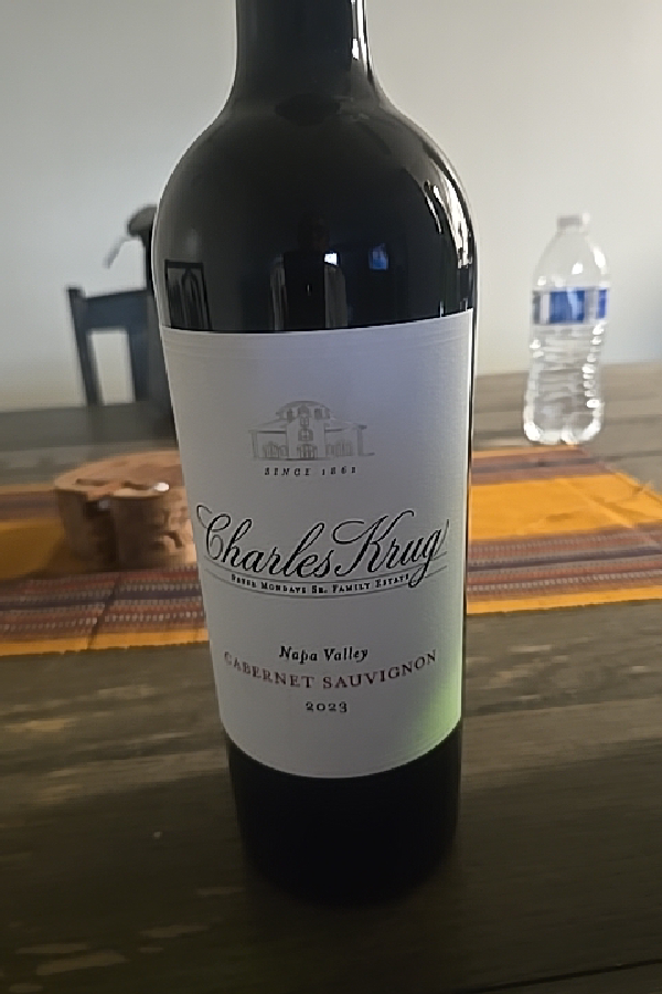 Charles Krug Napa Valley Cabernet Sauvignon - Image 1