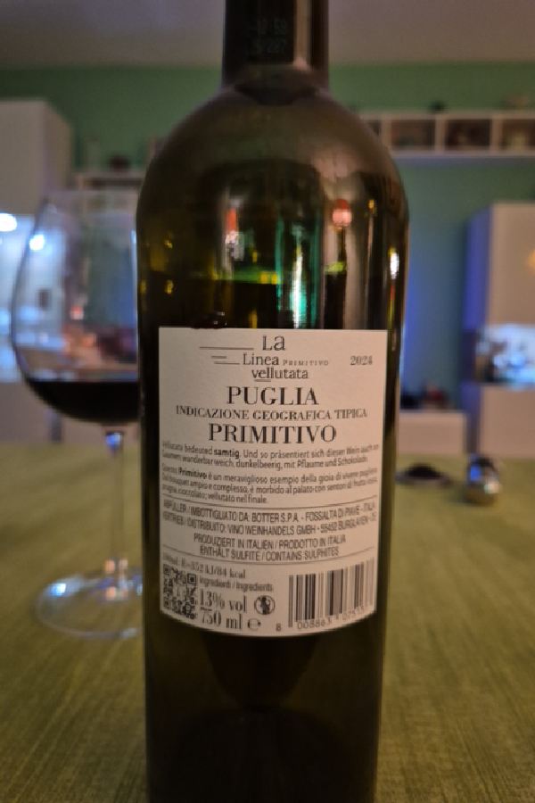 La Linea Primitivo Vellutata Puglia IGT - Image 1
