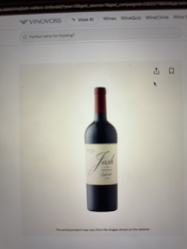 Josh Cellars Zinfandel - Image 1