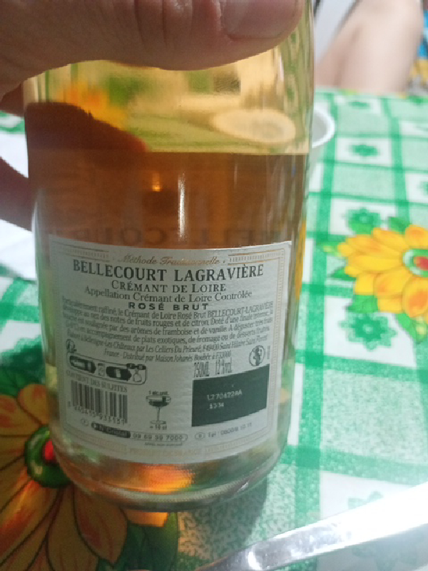 Bellecourt Lagravière Crémant de Loire Rosé Brut - Image 1