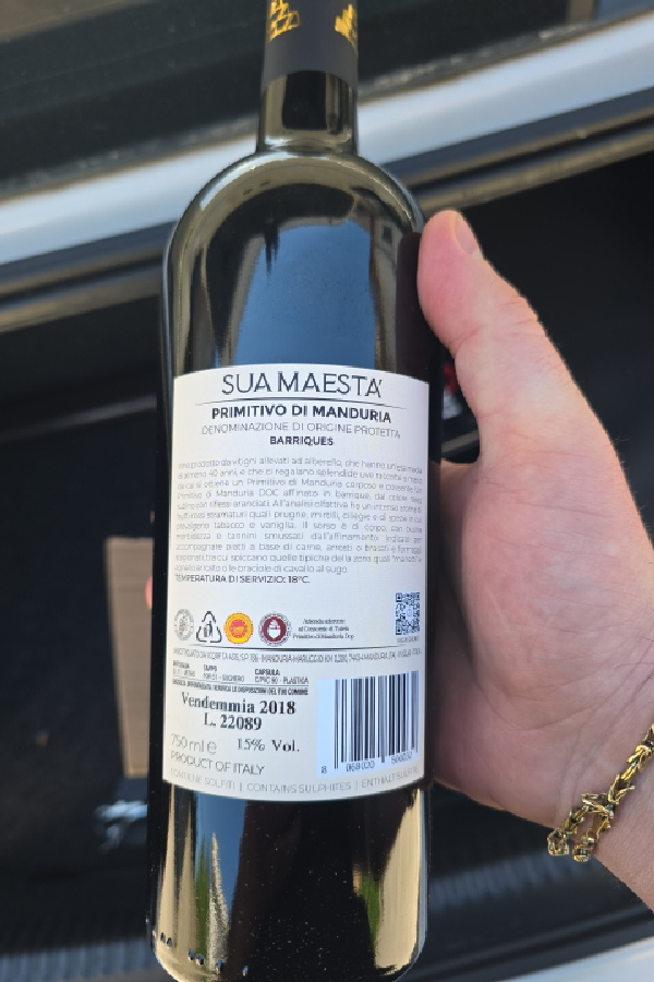 Sua Maesta Primitivo di Manduria Barriques - Image 1
