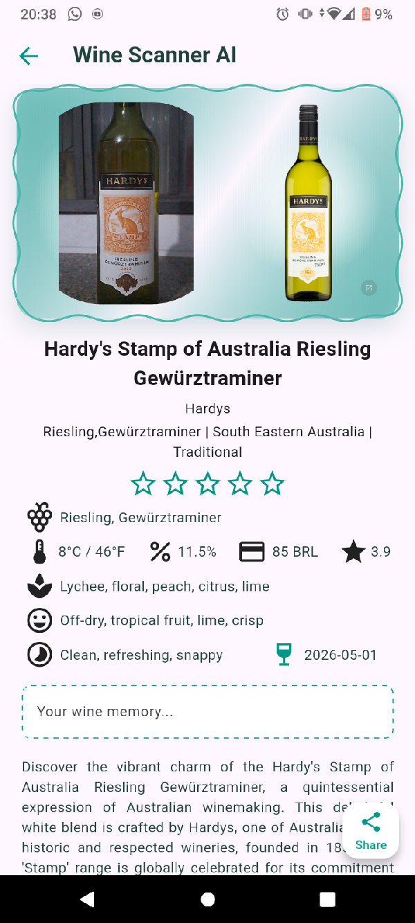 Hardy's Stamp of Australia Riesling Gewürztraminer - Image 1