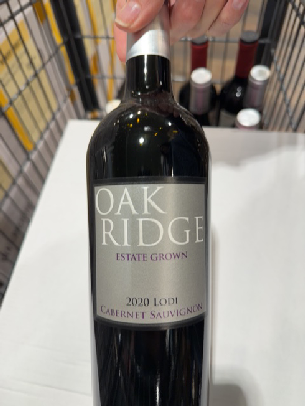 Oak Ridge Estate Grown Cabernet Sauvignon - Image 1