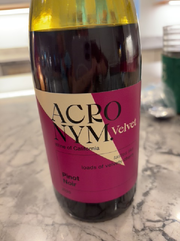 Acronym Velvet Pinot Noir - Image 1
