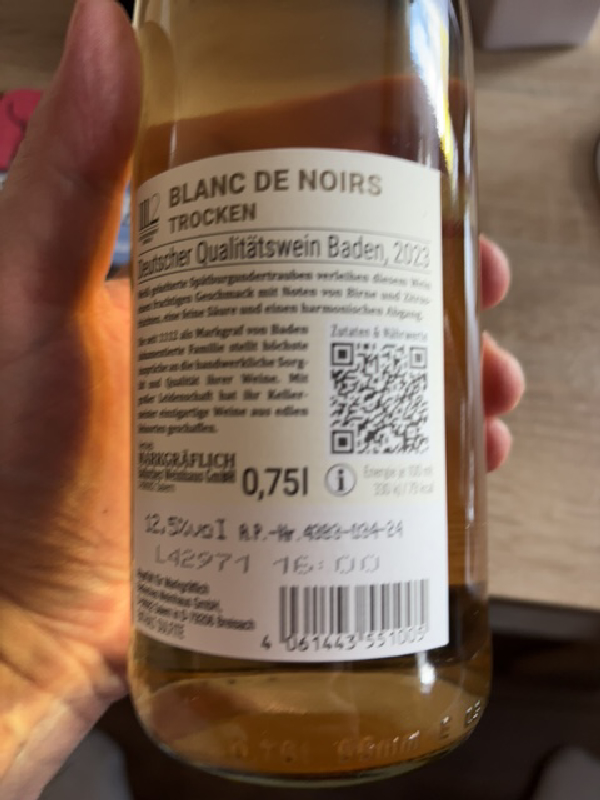 Blanc de Noirs Trocken - Image 1