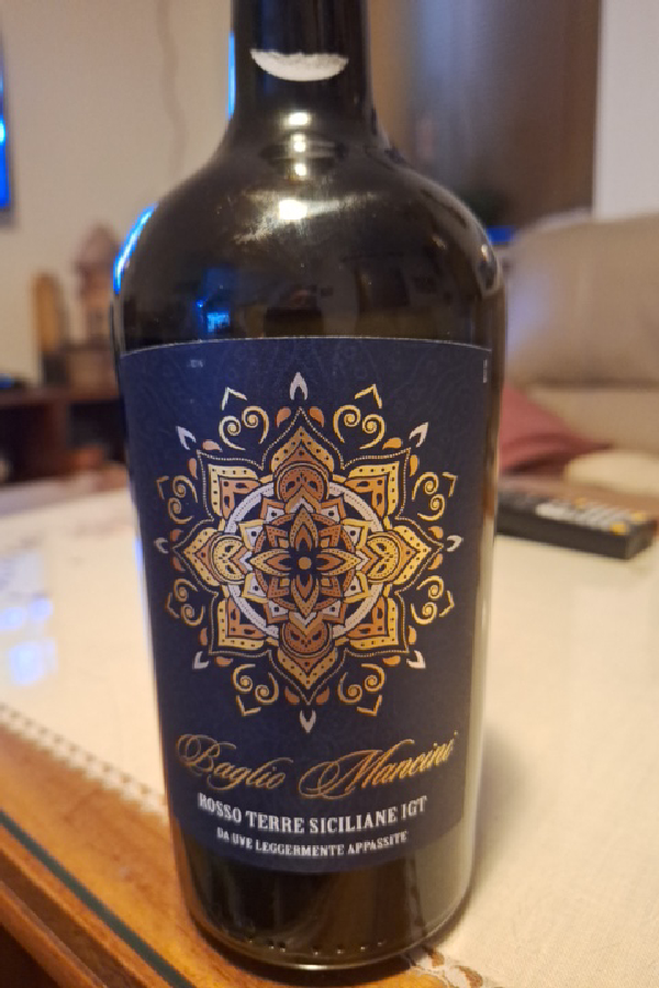 Baglio Mancini Rosso Terre Siciliane IGT da uve leggermente appassite - Image 1