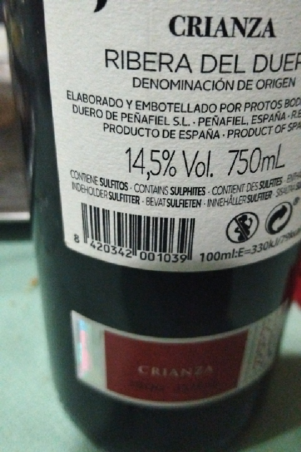 Protos Crianza Ribera del Duero - Image 1