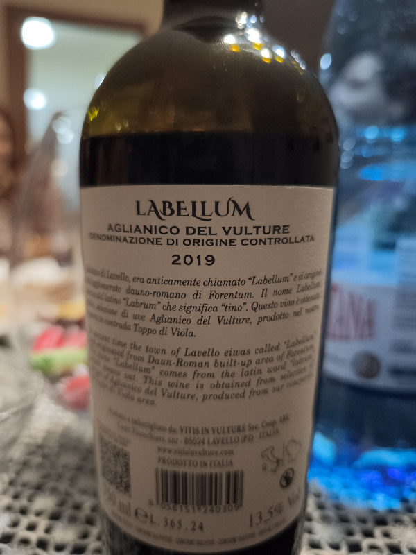 Labellum Aglianico del Vulture - Image 1