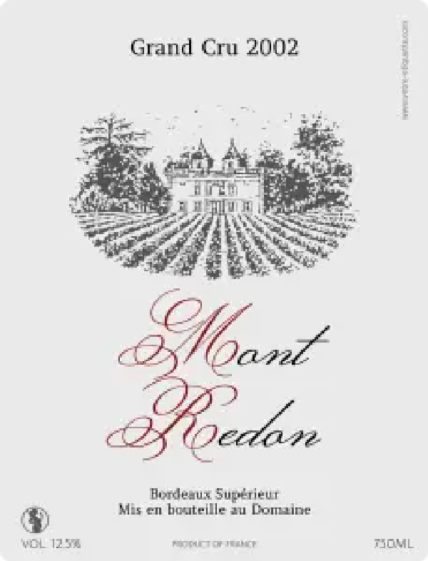 Mont Redon Bordeaux Supérieur - Image 1