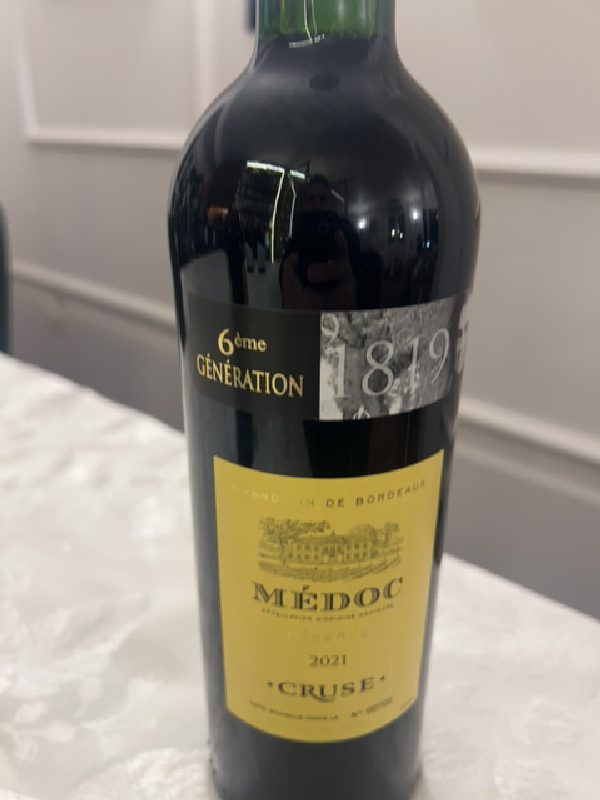Cruse 6ème Génération Médoc - Image 1