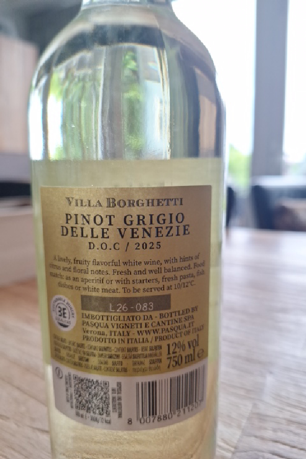 Villa Borghetti Pinot Grigio Delle Venezie D.O.C. - Image 1
