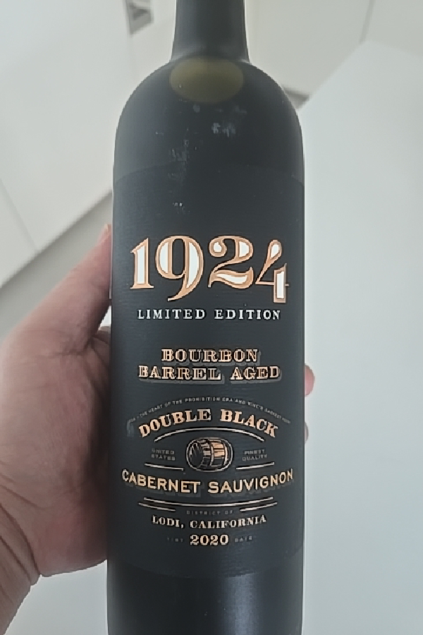 1924 Double Black Bourbon Barrel Aged Cabernet Sauvignon Limited Edition - Image 1