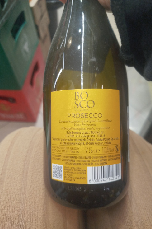 Bosco dei Cirmioli Prosecco Frizzante - Image 1