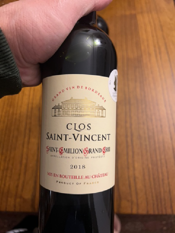 Clos Saint-Vincent Saint-Émilion Grand Cru - Image 1