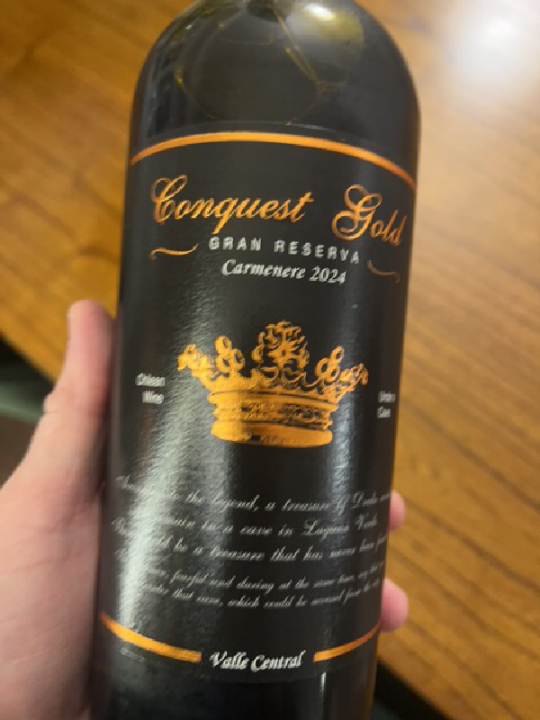 Conquest Gold Gran Reserva Carménère 2024 - Image 1