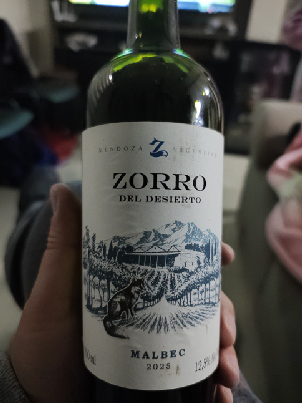 Zorro del Desierto Estate Malbec - Image 1