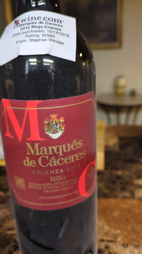 Marqués de Cáceres Crianza 2012 - Image 1