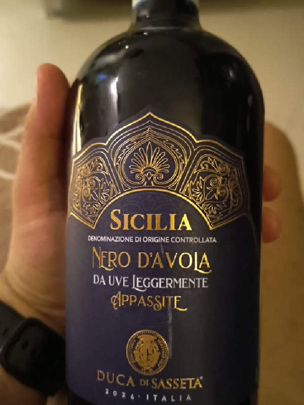 Duca di Sasseta Nero d'Avola Da Uve Leggermente Appassite - Image 1