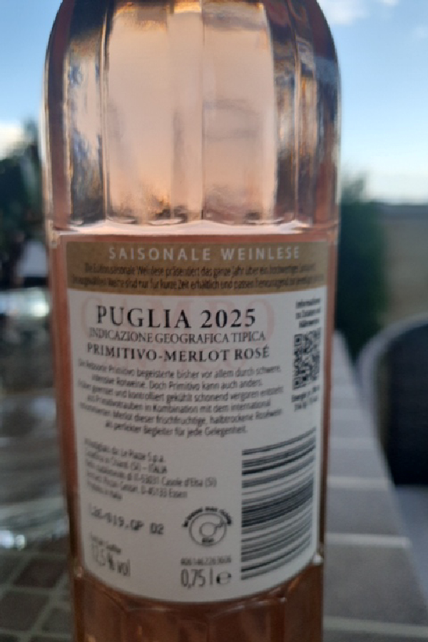 Campo Antico Primitivo-Merlot Rosé - Image 1