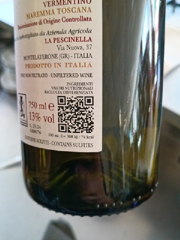 Rosamunda Vermentino Maremma Toscana DOC - Image 1